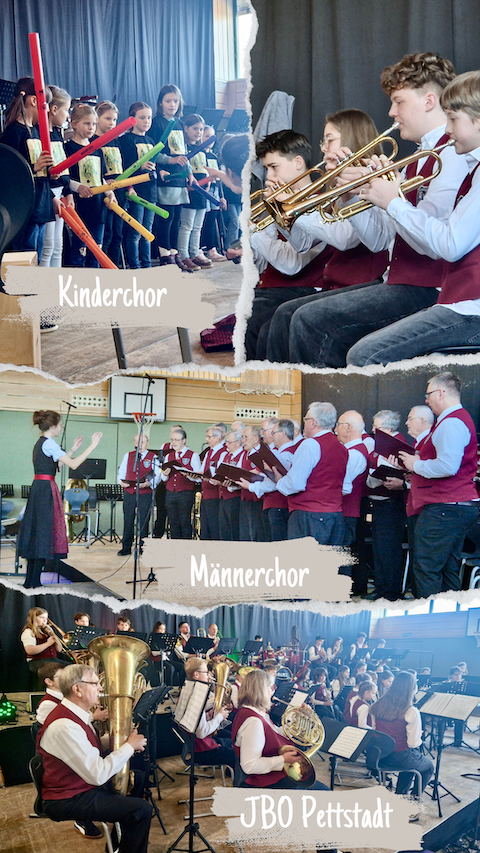 Insgesamt über 300 Jahre aktives Singen und die Vielfalt der Blasmusik